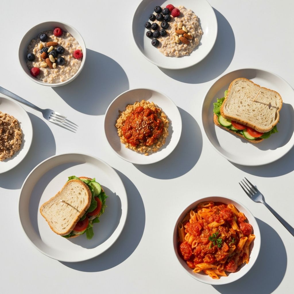 Tagesablauf mit Mahlzeiten